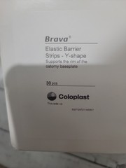 5X COLOPLAST BRAVA 120721 ELASTIC BARRIER STRIPS Y SHAPE BOX OF (30) EXP 2/27