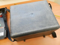 Invacare Storm Torque SP 3G power wheelchair battery box for 55ah 22nf batteries