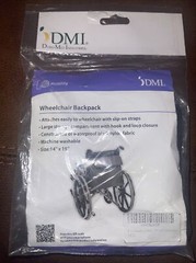 Wheelchair Backpack Duro- Med In. DMI Black 14″ x 19″ NEW Waterproof Fast Ship!