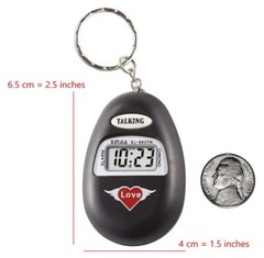 Talking Alarm Clock Keychain to help seniors with vision and Hearing – Loud