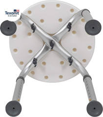 Hercules Series Aluminum Bath and Shower Chair with Adjustable Seat Height, Anti