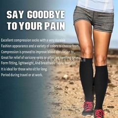 3 Ladies Girls Knee High Compression Socks Elastic Socks Protection 15-20 mmHg