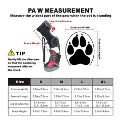 No Knuckling fit for Brace Boot Dog Dragging Paws 1/2Pieces Dog Shoes