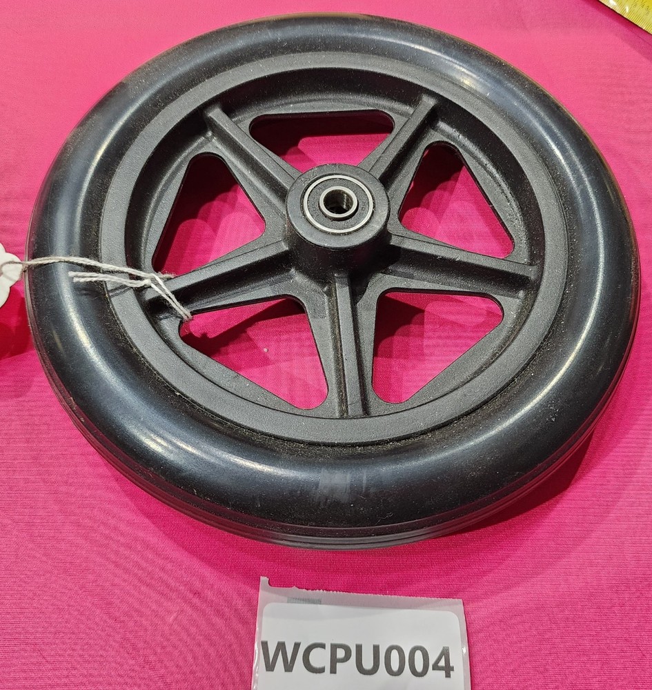 WCPU007 – Wheelchair Walker Wheel Caster Solid Black 8 inch Qty 1 – Used