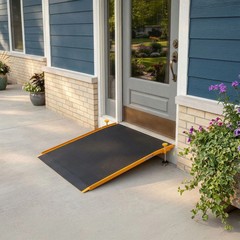 26″ L Silver Spring Aluminum Adjustable Solid Threshold Ramp
