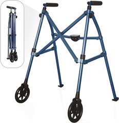 Space Saver Walker, Lightweight Folding Rolling Mobility Aid for Seniors & Ad…