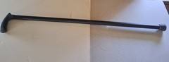 Heavy Duty Black Metal Walkkng Cane for Men Women Non Adjustable 37.5 Inch Tall