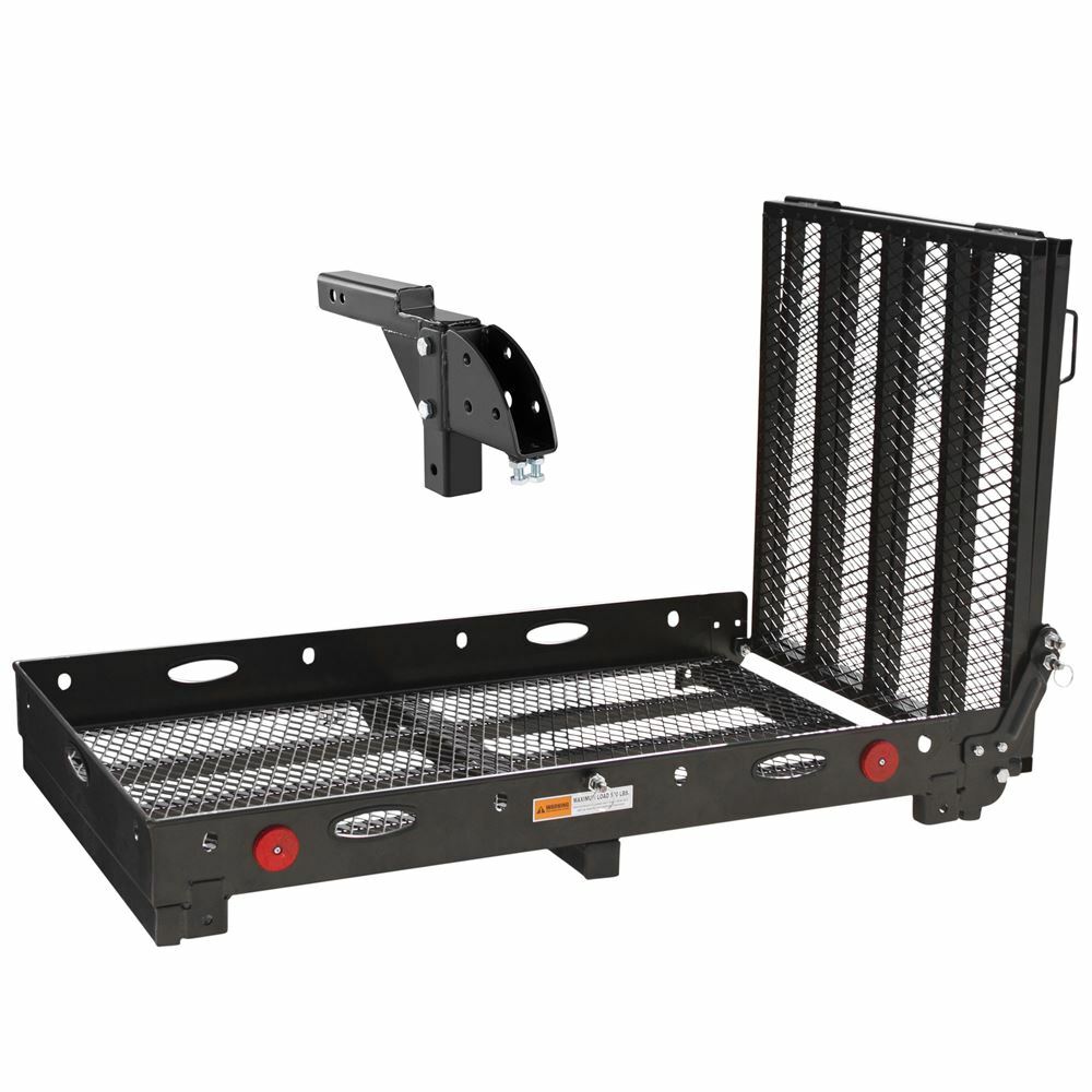 Silver Spring Hitch-Mount Mobility Carrier 500 lb +Adjustable Adapter SC500-HA