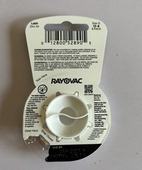 Rayovac Hearing Aid Batteries Size 13 Orange Tab 2 Packages 8 Count Ea Exp 27