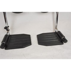 Invacare T94HC-3778 Adjustable Clip-On Footrests Pair Chrome For Wheelchair