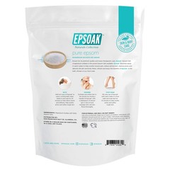 Epsoak Epsom Salt 5 Lb. Magnesium Sulfate Usp. Resealable Epsom Salt Bag