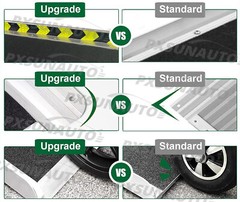 Fit For 8FT Used Home Wheelchair Ramp Non-Skid Folding Aluminum Ramps Steps