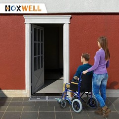 Two-Pack 1″ Rise Threshold Ramps – Strong, Eco-Friendly with 3000 Lbs Capacity