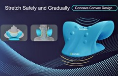 NECK STRETCHER PILLOW ORTHOTIC CERVICAL TRACTION DEVICE PHYSICAL THERAPY RELAXER