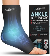 Ankle Compression Sleeve Achilles Tendonitis Ice Pack Wrap Foot Brace Support