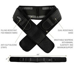 Sacroiliac Hip Belt for Women Regular (Hip Size 32"- 45"), Black