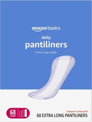 68 Count Extra Long Feminine Pads, Thin & Unscented for Reliable Leak Protection