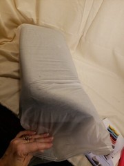 Cushion Lab Pressure Relief Seat Cushion Extra Dense Mem. Foam Grey open box Sm.