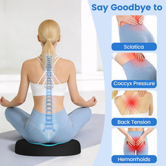 Donut Pillow for Tailbone Pain, Hemorrhoids – Cooling Gel Memory Foam Chair Seat