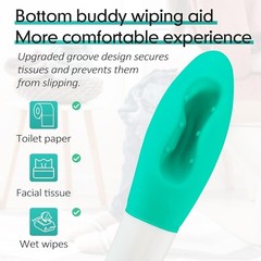 Toilet Aids Long Reach 15.7″ Comfort Butt Wiper for Disabled & Elderly