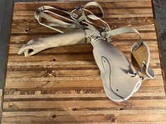 Vintage Mechanical Prosthetic Arm w/ Harness & Rubber Hand Elbow Joint