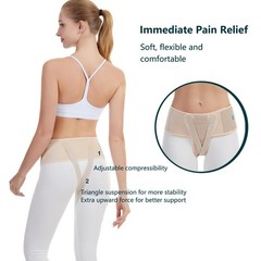 HEERTEEAJ Pelvic Support Belt Uterus Women’s Brace Large, Yellow