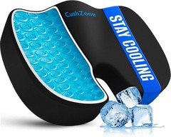 Multi-Use Back Pain Relief Gel Seat Cushion – Removable Cover for Easy Care