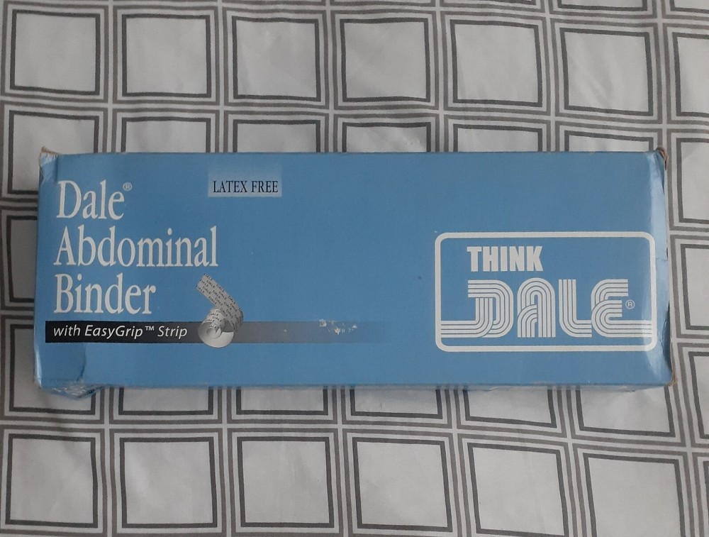 DALE Abdominal Binder White REF 810 Fits 12″ 30-45″ Surgical Relief Pressure LN