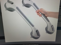 TAILI Shower Grab Bar, 2 Pack 12 Inch Suction Grab Bars for Bathtubs and Showers
