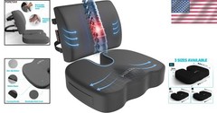 Ergonomic Car Seat Cushions – Dark Grey