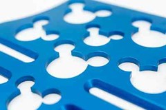 Mouse Head Universal Wheelchair Footplate 7″ x 6″ Front Bolt Fixed Blue