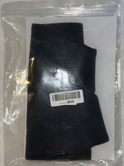 Nvorliy Plus Size Knee Compression Sleeve Brace Patella Leg 5XL Donut Hole Black