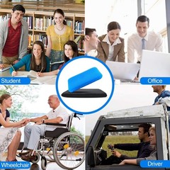 Ergonomic Gel Seat Cushion, Extra Thick for Office Chair Comfort, Wheelchair Pad