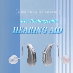 Rechargeable Bluetooth Hearing Aids for Seniors APP Controlled, Noise Cancelling