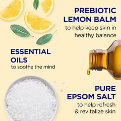 Dr Teal’S Dr Teals Foaming Bath Pure Epsom Salt Prebiotic Lemon Oils 34 Fl Oz