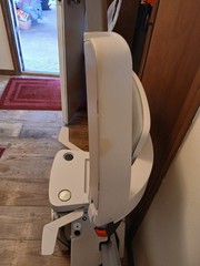 bruno elan sre 3050 stairlift, 9ft, 8in Rail, Left Side