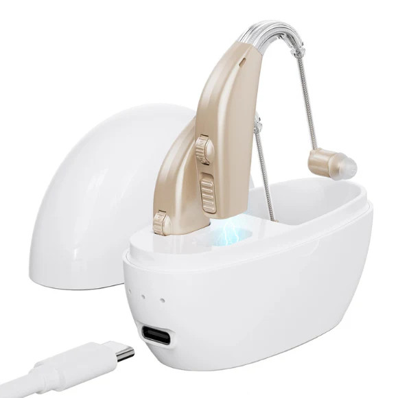 Wuvee Hearing Aids Hearing Amplifiers for Seniors Rechargeable with Noise Cancel