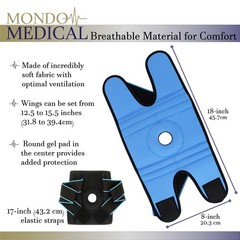 Mondo Medical Compression Sleeve Knee Brace – 12 to 15.5in Adjustable Knee Brace