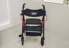 Walkers for Seniors, Rollator Walker with SeatSupports 330lb, 8″ Big Wheels-used