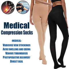 Elastic Pressure Pantyhose Support Compression Leggings Slimming Stockings US
