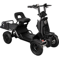 Heavy-Duty 4-Wheel Mobility Scooter 50Km Range 3-Speed 15.5 MPH 220lbs Load