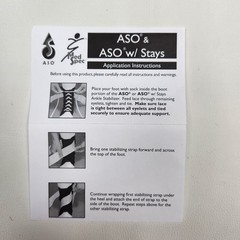 NEW Med Spec ASO Ankle Stabilizer XXL Black New Superior Support Orthosis 264017
