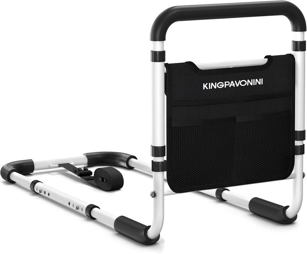 Bed Rails for Elderly Adults,Bed Side Assist Rail for Seniors with Storage Pouch