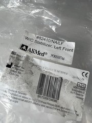 AliMed Inc Wheelchair Stabilizer, 1 Piece, Left Front, Anti-Tip W/Bumper