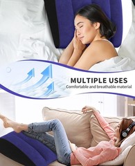 Portable Wedge Pillow Inflatable Cushion – Body Positioners for Legs and Blue