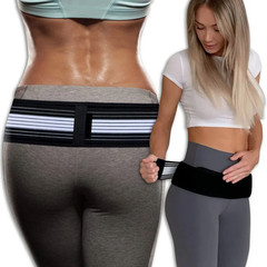 Adjustable Lower Back & Pelvic Support Belt – Breathable Compression Wrap for Me