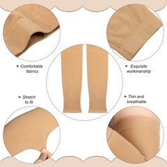 2 Pairs Full Forearm Tattoo Cover up Compression Sleeves Band Concealer Support