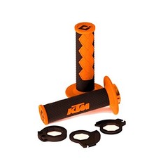 KTM Closed Lock On Hand Grip Set, 300, 350, 450, 500, XC, Standard, Black