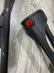 KMINA Foldable Forearm Crutches of Carbon Fiber (x2 Units), Open Cuff
