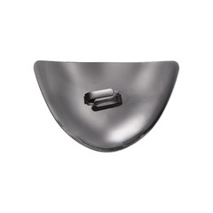 1pair Shoes Pointed Protector 1.54″x2.36″ Metal Women Toe Tip Cover Black